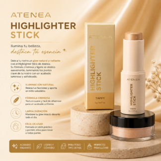 Atenea Highlighter Stick Iluminador Cremoso en barra