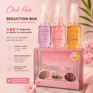 Click Hair Seduction Box Mini – Kit de Perfumes para Cabello x3