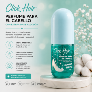 Click Hair Magic Steps – Perfume para Cabello con Extracto de Algodón 100 ml