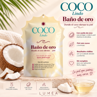 Kit Decolorante Baño de Oro Coco Lindo