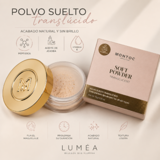Polvo Suelto Traslúcido Soft Powder sin flashback