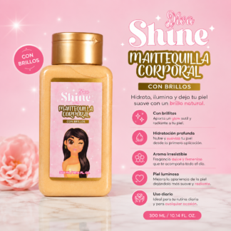 MANTEQUILLA CORPORAL DORADA GLOW SHINE BY YAJA